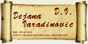 Dejana Varadinović vizit kartica